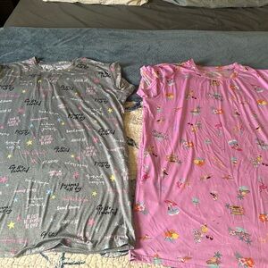 Whimsical Pink Cartoon Pajamas